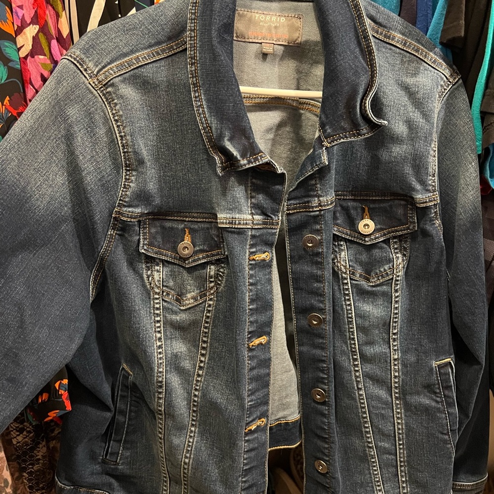 Torrid Trucker Style Blue Jean Jacket